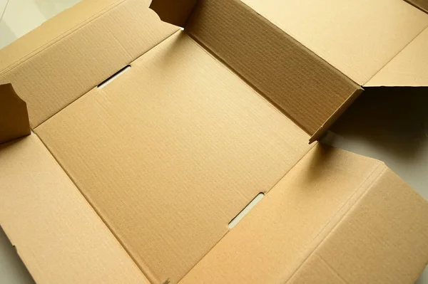 Brown Paper Box Textured Background — Stock Photo, Image