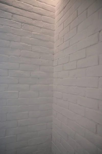 Beyaz Tuğla Duvar Arkaplanı Tasarım — Stok fotoğraf