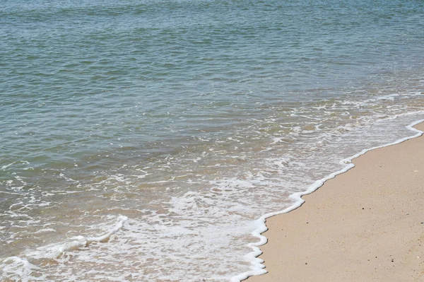 Sea Sand Blue Sky Natural Background — Stock Photo, Image