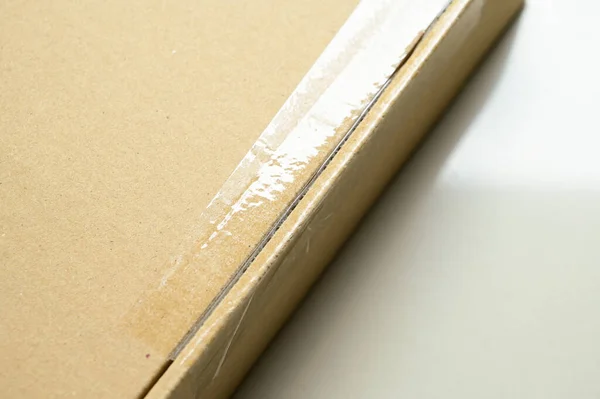 出荷用の茶色の箱包装紙の質感 — ストック写真