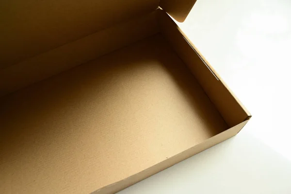 Imballaggio Scatola Carta Marrone Design — Foto Stock