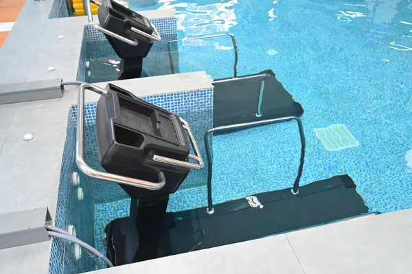 aquatic treadmill in the swimming pool for physical therapy
