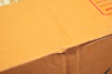 Kargo için kahverengi kutu ambalajı, kağıt desenli