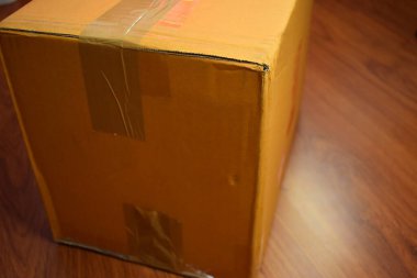 Kargo için kahverengi kutu ambalajı, kağıt desenli