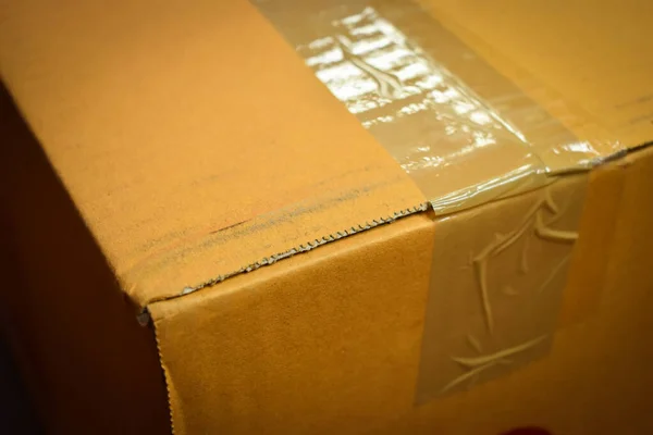 brown box packaging for shipping, paper textured