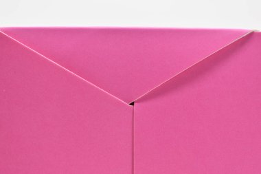 pink paper box texture background, package for design