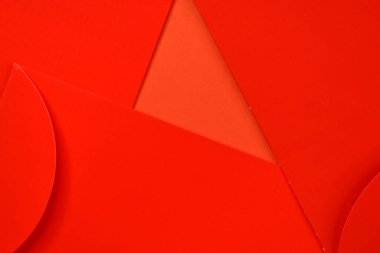 dizayn için kırmızı arkaplanda kırmızı zarf