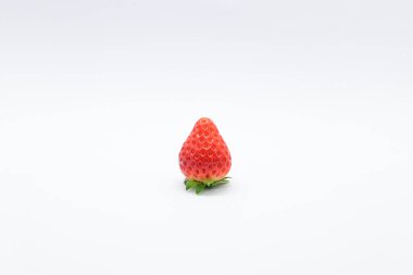 beautiful fresh red strawberry isolated on white background