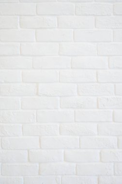 white brick wall texture background, interior design