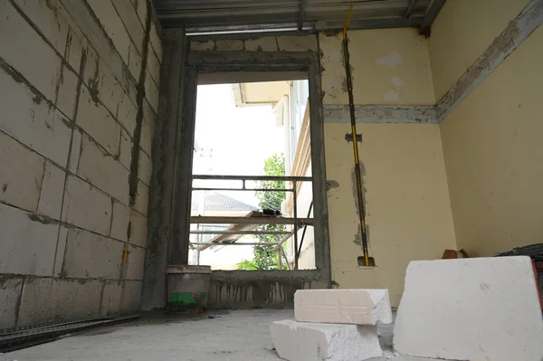 interior construction build industry and cement wall