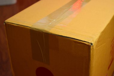 brown box packaging for shipping, paper texture
