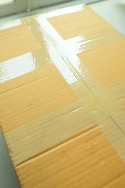 brown box packaging for shipping, paper texture