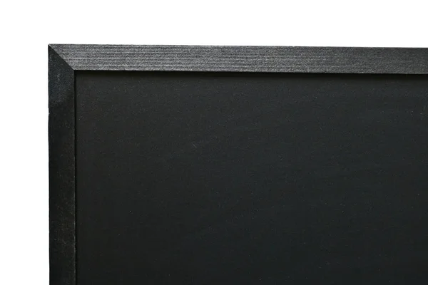 Blank Clean New Chalkboard Wooden Frame Isolated White Background Blackboard — Photo