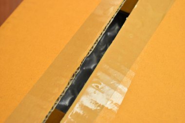 brown paper box open, packaging industry