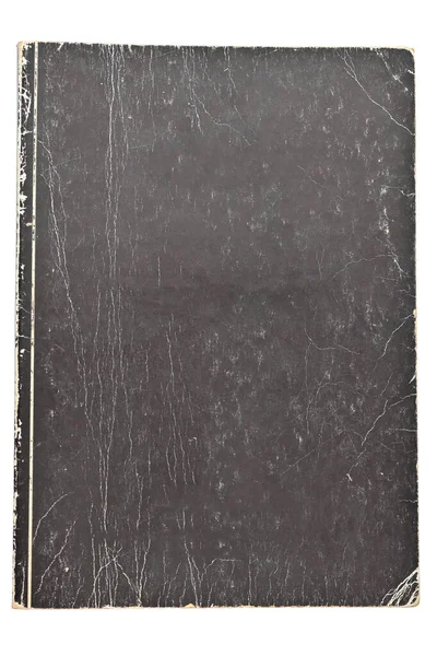 Old Black Cover Paper Book Texture Background Page Design Stok Resim