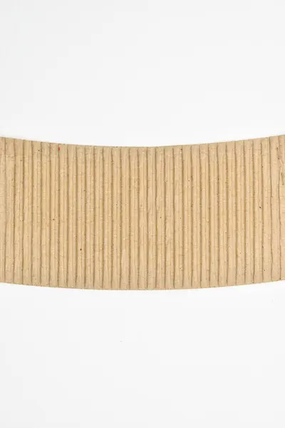 Closeup Brown Paper Cardboard Texture White Background – stockfoto