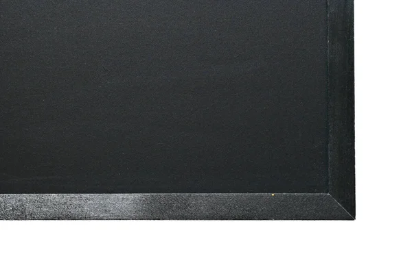 Blank Clean New Chalkboard Wooden Frame Isolated White Background Blackboard — 图库照片