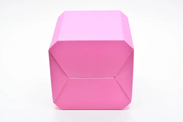Pink Paper Box White Background Package Design — Foto de Stock