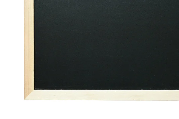 Blank Clean New Chalkboard Wooden Frame Isolated White Background Blackboard — Stok fotoğraf