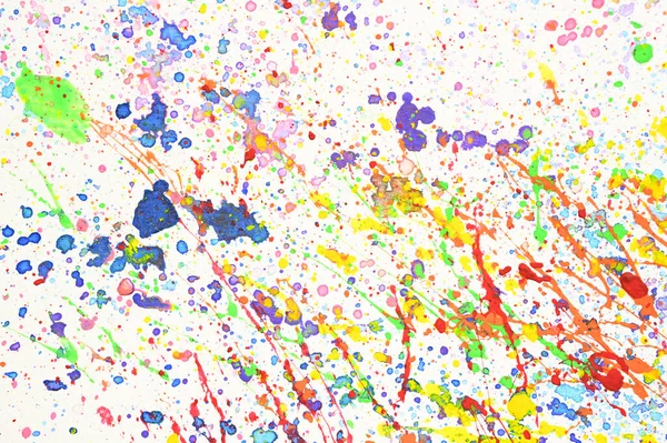 stock image water colour splash on white paper, colorful art design