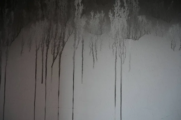 Kirli Siyah Duvar Yangından Inşaat Endüstrisinden Yanmış — Stok fotoğraf