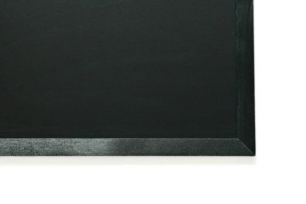 Blank Clean New Chalkboard Wooden Frame Isolated White Background Blackboard — Stock Fotó