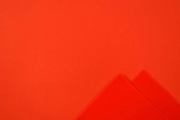 Красный Конверт Красном Фоне Дизайна — стоковое фото