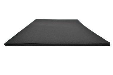 boş siyah defteri beyaz arkaplanda izole et