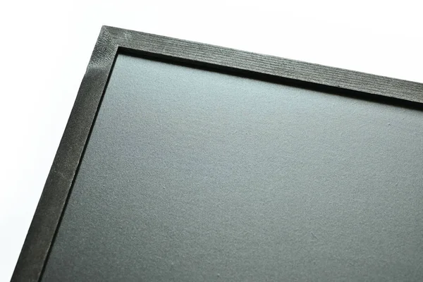 Blank Clean New Chalkboard Wooden Frame Isolated White Background Blackboard — Fotografia de Stock