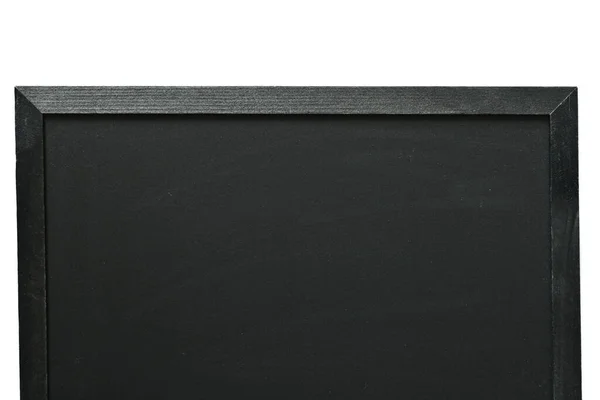 Blank Clean New Chalkboard Wooden Frame Isolated White Background Blackboard — Zdjęcie stockowe