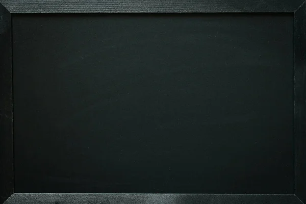 Blank Clean New Chalkboard Wooden Frame Blackboard Education School — Stok fotoğraf