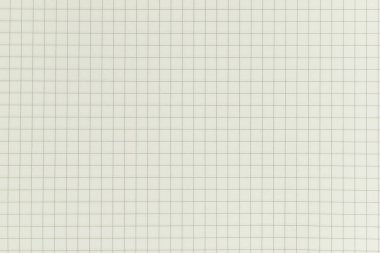 Boş sayfası olan açık planlı dizüstü bilgisayarın üst görünümü, çizgili kağıt dokusu arkaplanı