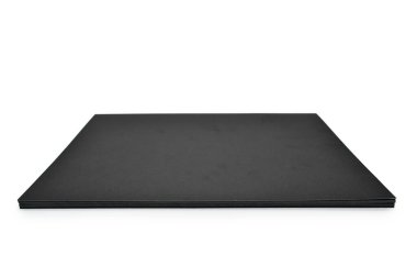 boş siyah defteri beyaz arkaplanda izole et