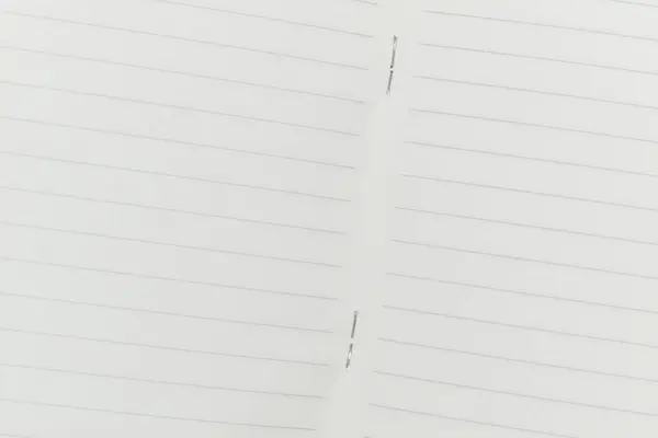 Bovenaanzicht Afbeelding Van Open Planner Notebook Met Blanco Pagina Bekleed — Stockfoto