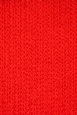 kırmızı yün örgü iplik dokusu, yün kumaş arkaplan