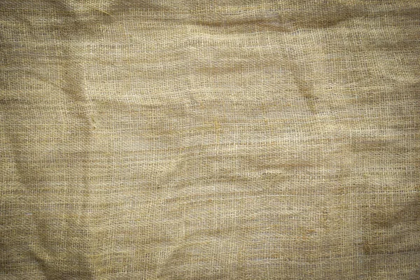 Bruine Zak Textuur Achtergrond Verfrommeld Jute Textiel Voor Ontwerp — Stockfoto
