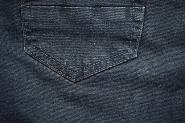 Черный Джинсовая Одежда Текстура Фона Текстиль Брюк Моды — стоковое фото