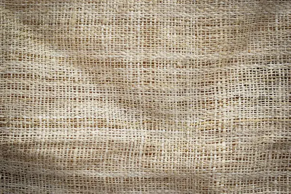 Brown Sackcloth Texture Background Crumpled Burlap Fabric Textile Design — Stock Photo, Image