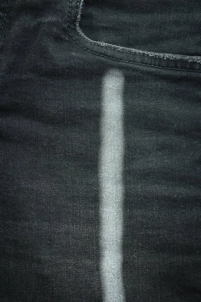 Black Danim Texture Background Textile Jeans Fashion Clothing Design — Stock Photo, Image