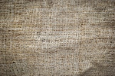 kahverengi çuval bezi dokusu arka plan, buruşuk çuval kumaş tasarımı için tekstil