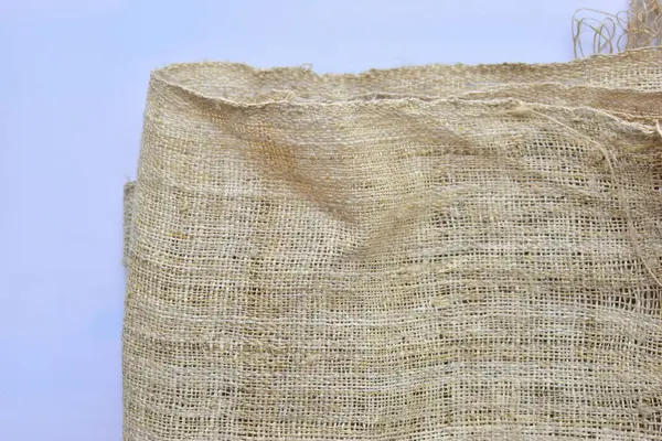 kahverengi çuval bezi dokusu arka plan, buruşuk çuval kumaş tasarımı için tekstil