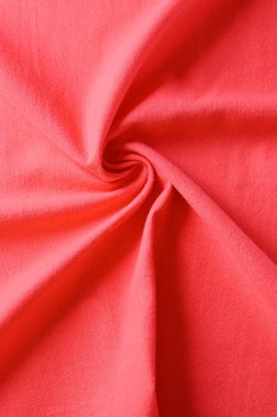 kumaş dokusunun kırmızı rengi, moda bezi tasarımı için soyut resim