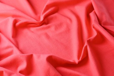 kırmızı kalp dokusu kumaş kumaş, soyut resim moda giysisi tasarımı için sevgililer günü arkaplanı.