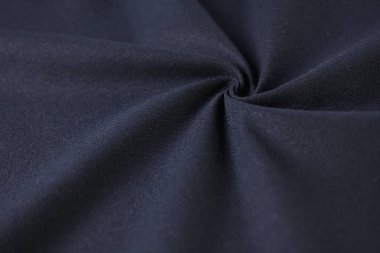 Kumaş tekstil endüstrisinin siyah pamuk dokusu, moda bezi tasarımı için soyut koyu görüntü