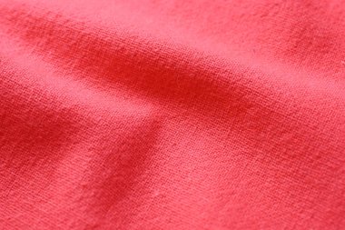 Kumaş kumaşın kırmızı dokusu, moda bezi tasarımı için soyut görüntü