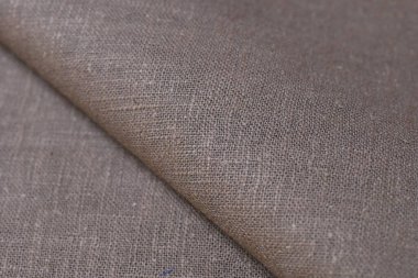 drak kahverengi kenevir viskoz doğal kumaş kumaş kumaş rengi, tekstil moda soyut arkaplan kaba dokusu