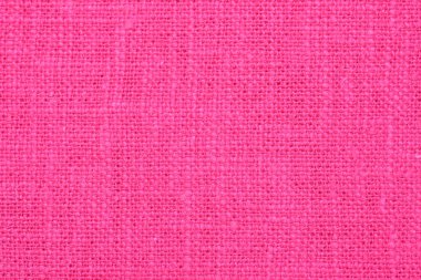 Pembe kenevir viskoz doğal kumaş kumaş rengi, tekstil modasının kaba dokusu soyut arka plan