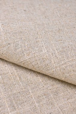 kahverengi kenevir doğal kumaş kumaş kumaş, tekstil modasının kaba dokusu soyut arkaplan