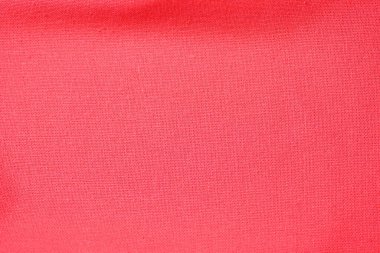 Kumaş tekstil endüstrisinin kırmızı pamuk dokusu rengi, moda bezi tasarımı için soyut görüntü