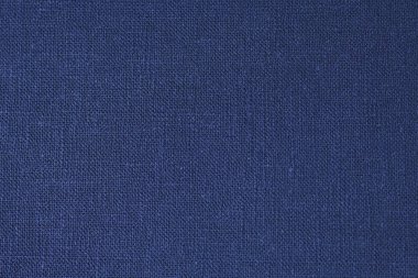 Mavi kenevir doğal kumaş kumaş rengi, tekstil moda soyut arka planının kabataslak kumaşı.